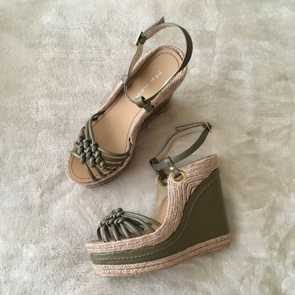 H by Halston Natasha wedge sandals